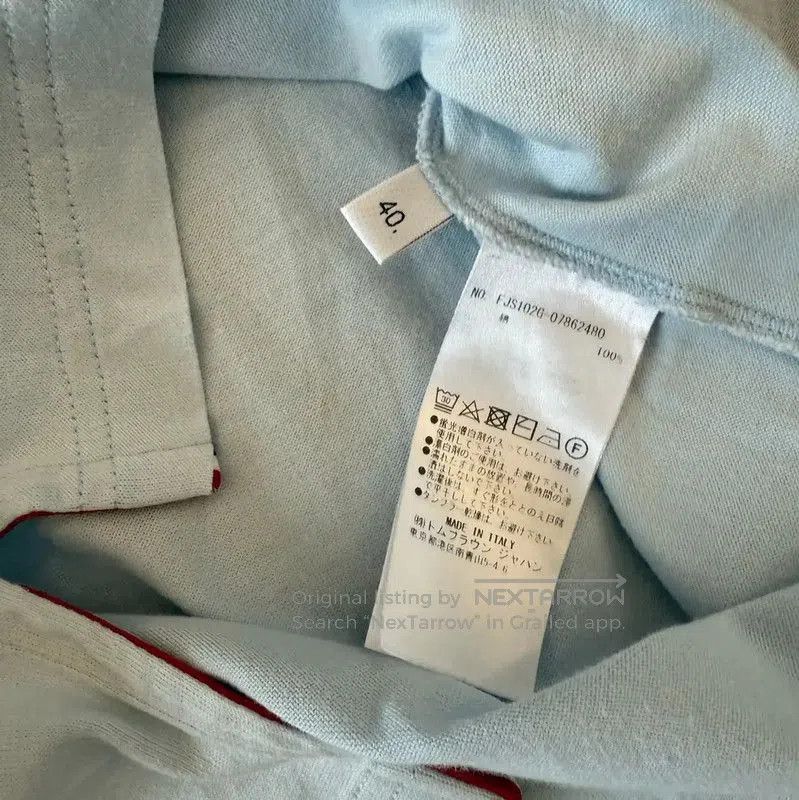 Thom Browne Thom Browne Summer Light Blue Cotton Tee . Size M / US 6-8 / IT 42-44 - 6 Thumbnail