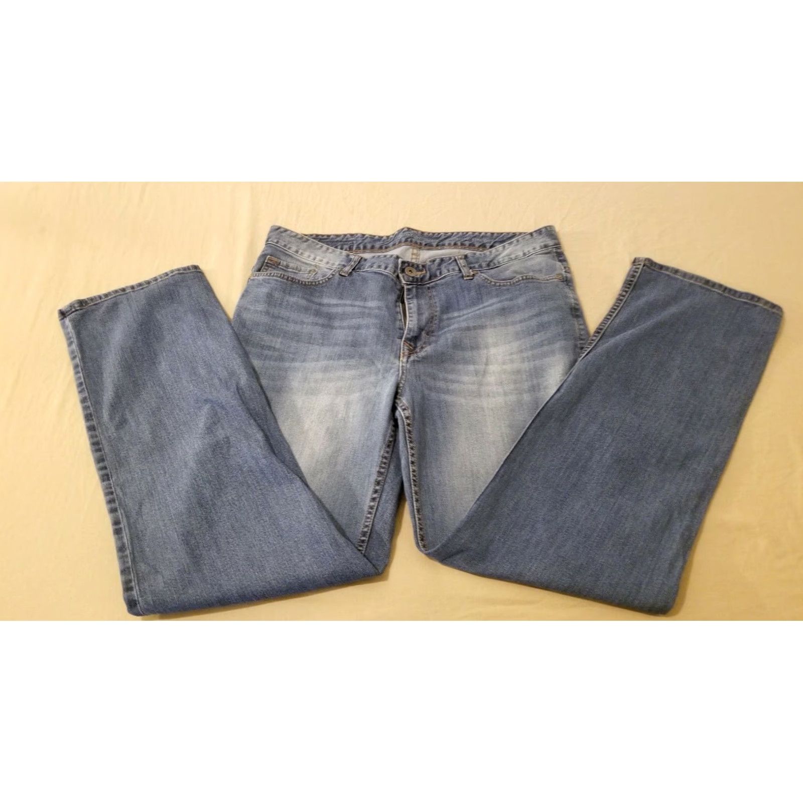 Calvin Klein Calvin Klein Jeans Mens 36x32 Denim Straight Blue Jeans 36x32 Regular Mens Blue Slim? Size US 36 / EU 52 - 4 Thumbnail