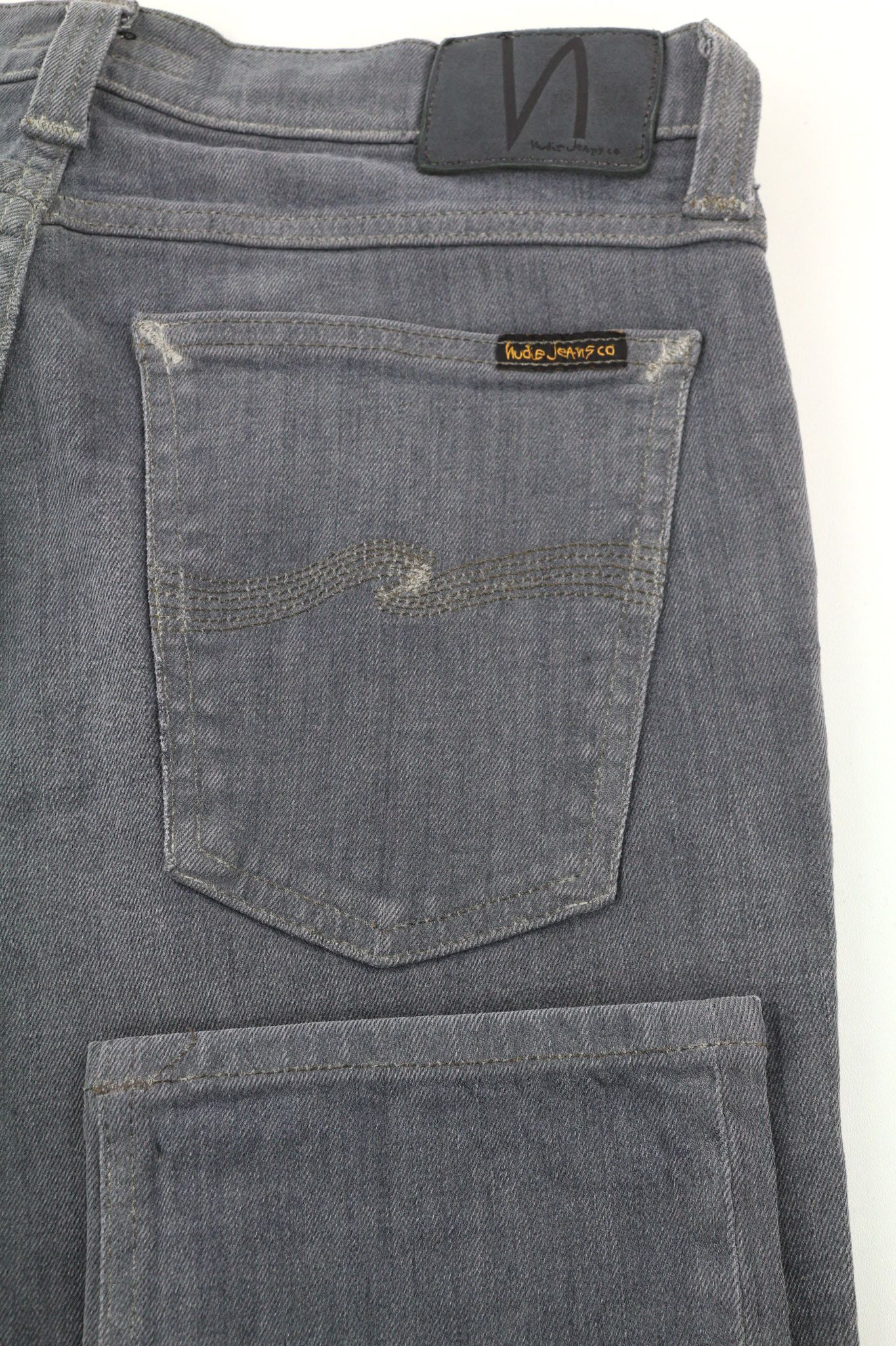 Nudie Jeans TIGHT LONG JOHN W31/L34 Organic Charcoal Denim Jeans 80681 Size US 31 - 5 Thumbnail