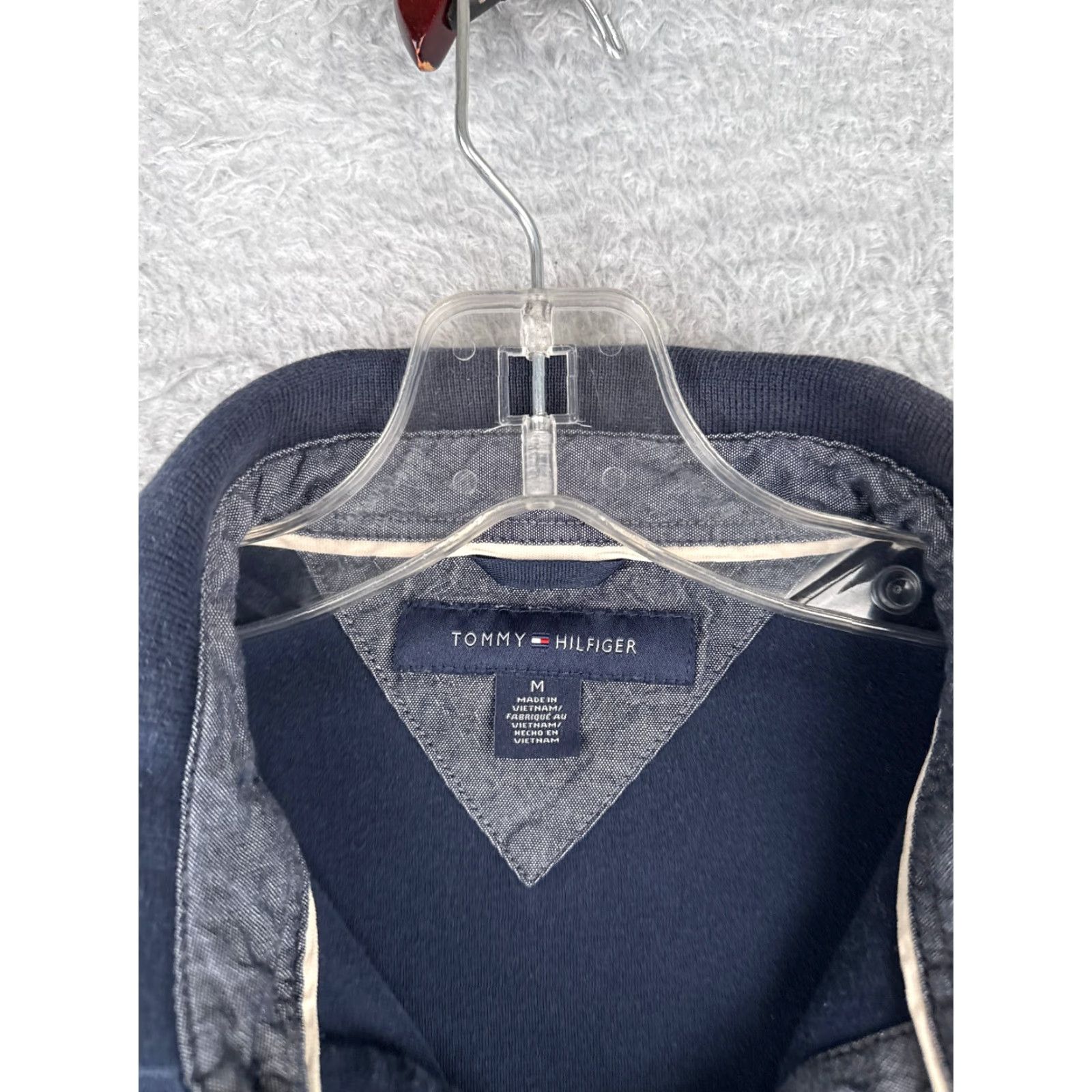 Tommy Hilfiger Tommy Hilfiger Polo Shirt Men Medium Blue Cotton Knit Short Sleeve Activewear Sports Size US M / EU 48-50 / 2 - 6 Thumbnail