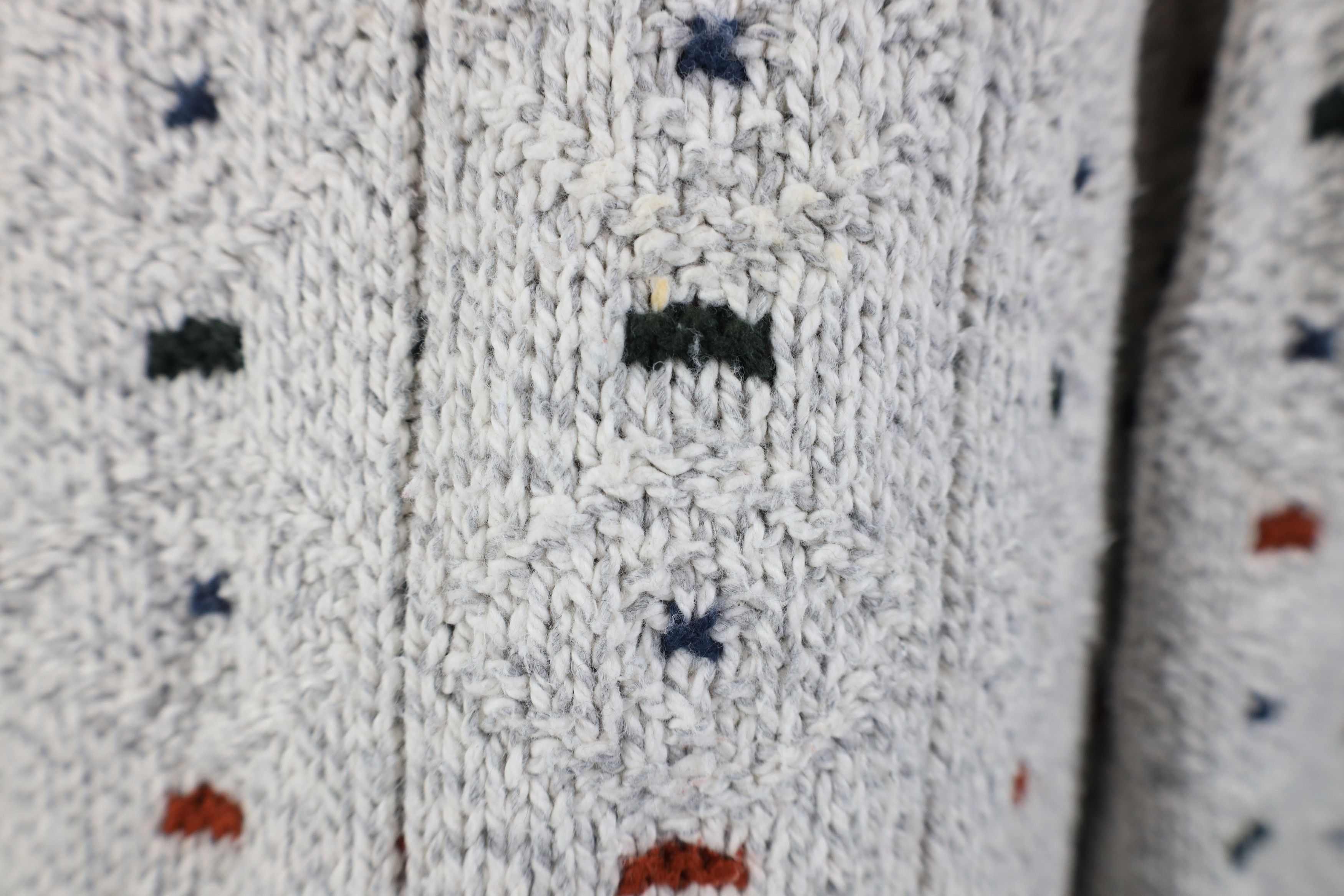 Vintage Vintage 90s Streetwear Cotton Geometric Knit Sweater USA Size US L / EU 52-54 / 3 - 6 Thumbnail