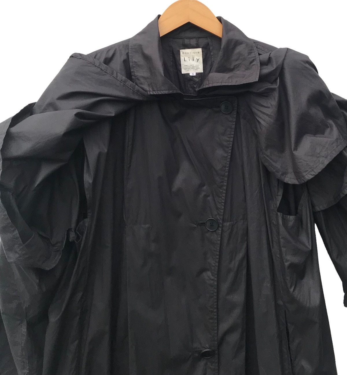 Japanese Brand Boutique Lily Women Cotton Trench Coat Parachute Jacket Size L / US 10 / IT 46 - 5 Thumbnail