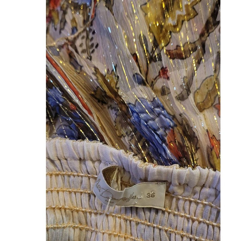 Anthropologie New Anthropologie MES DEMOISELLES Floral Tiered Mini Skirt Size 27" / US 4 / IT 40 - 3 Thumbnail