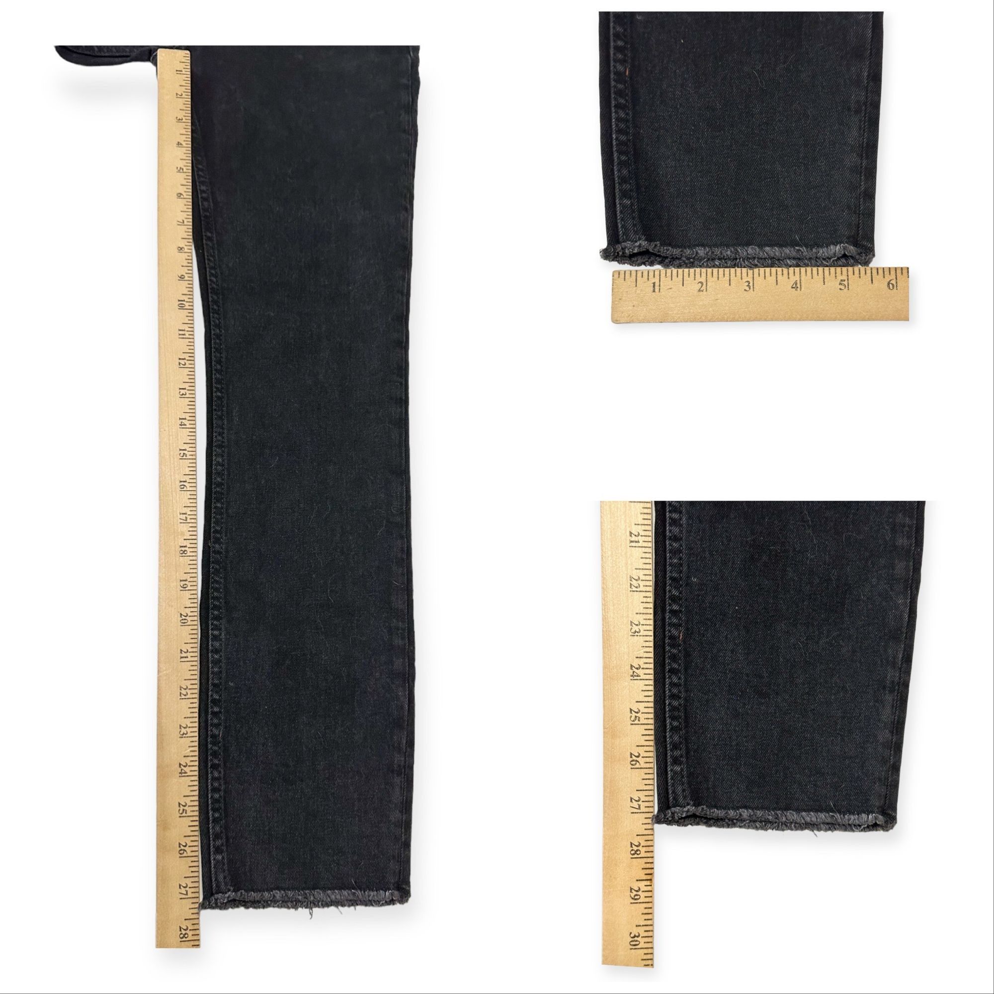 Maje Maje Straight Jeans with Patch, Gray, Size 34 EU, NWT Size 25" / US 0 / IT 36 - 12 Thumbnail