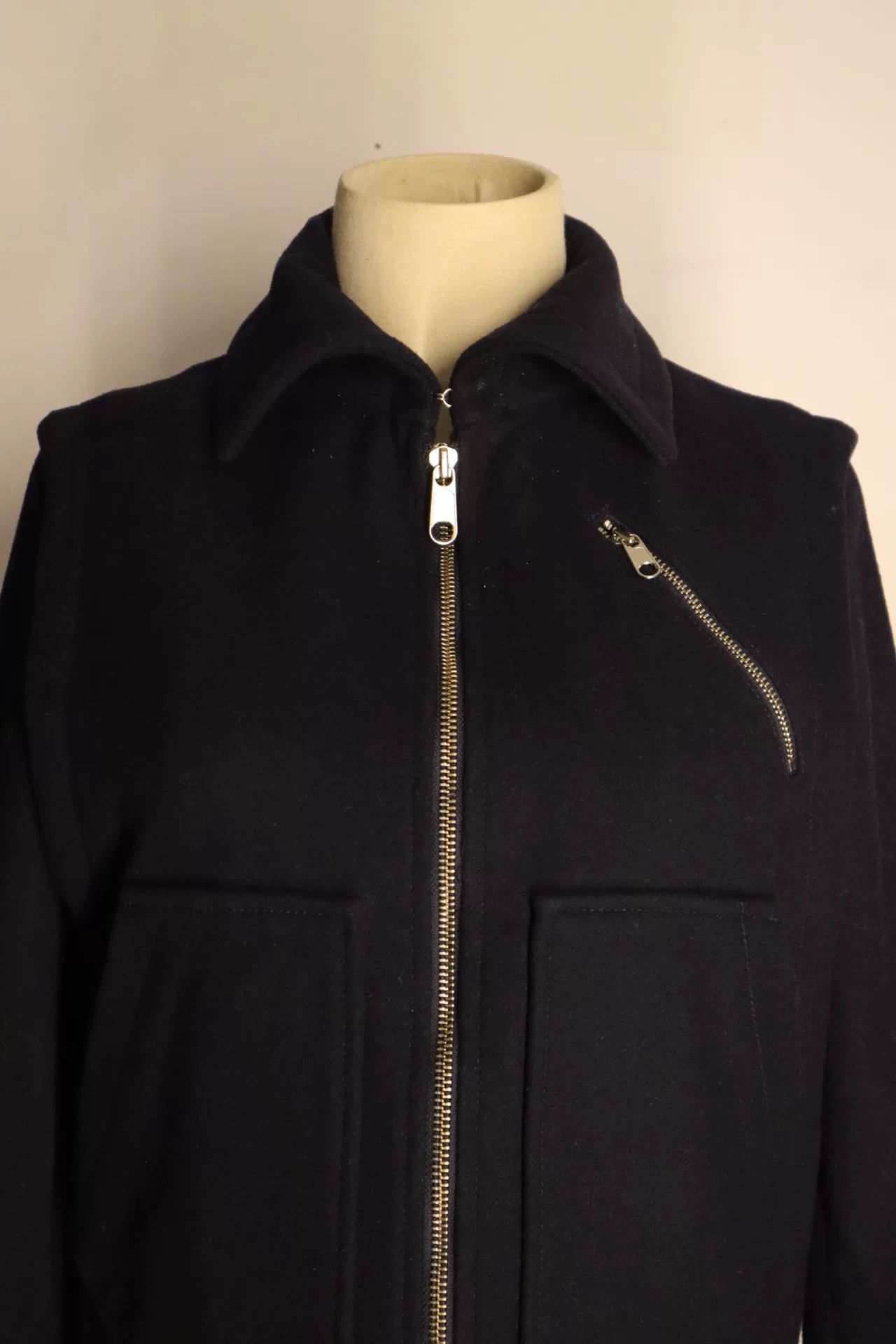 MM6 wool zippered administrative jacket by margiela Size US S / EU 44-46 / 1 - 1 Thumbnail