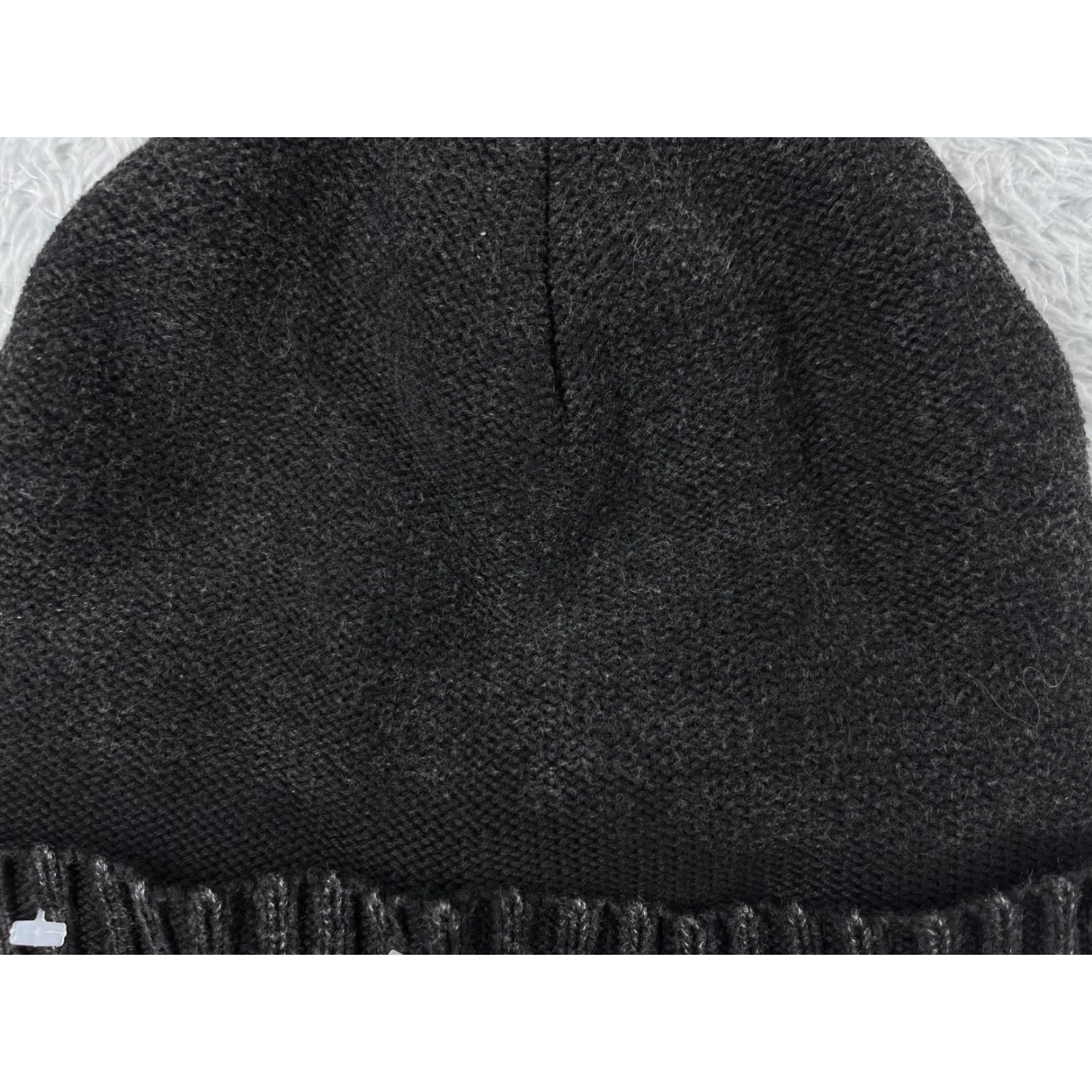 Levi's Levi's Beanie Toque Adult One Size Dark Gray Knit Cotton Polyester Blend Lined Ski Hat Unisex Adults Casual Winter Mens Womens Size ONE SIZE - 3 Thumbnail