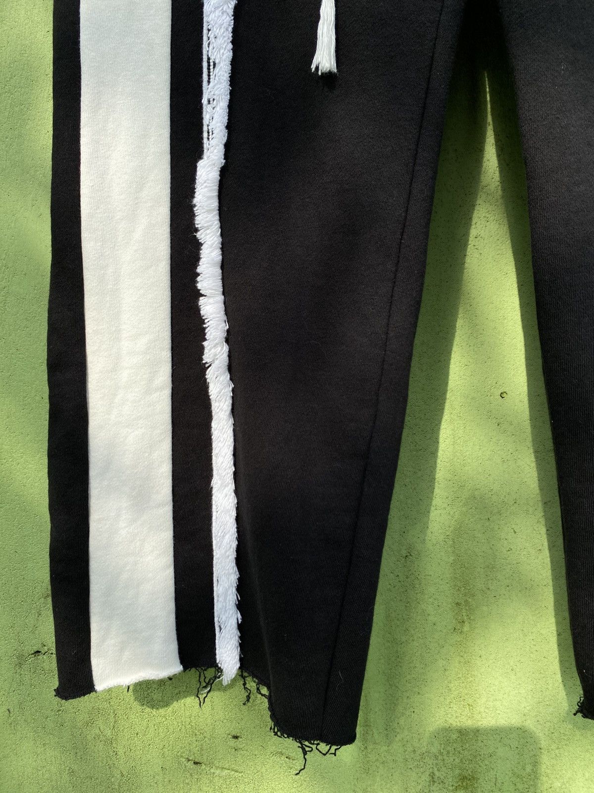Japanese Brand Bound Sweatpants Distressed Stripe Grunge Avant Garde Look Size 23" - 5 Thumbnail
