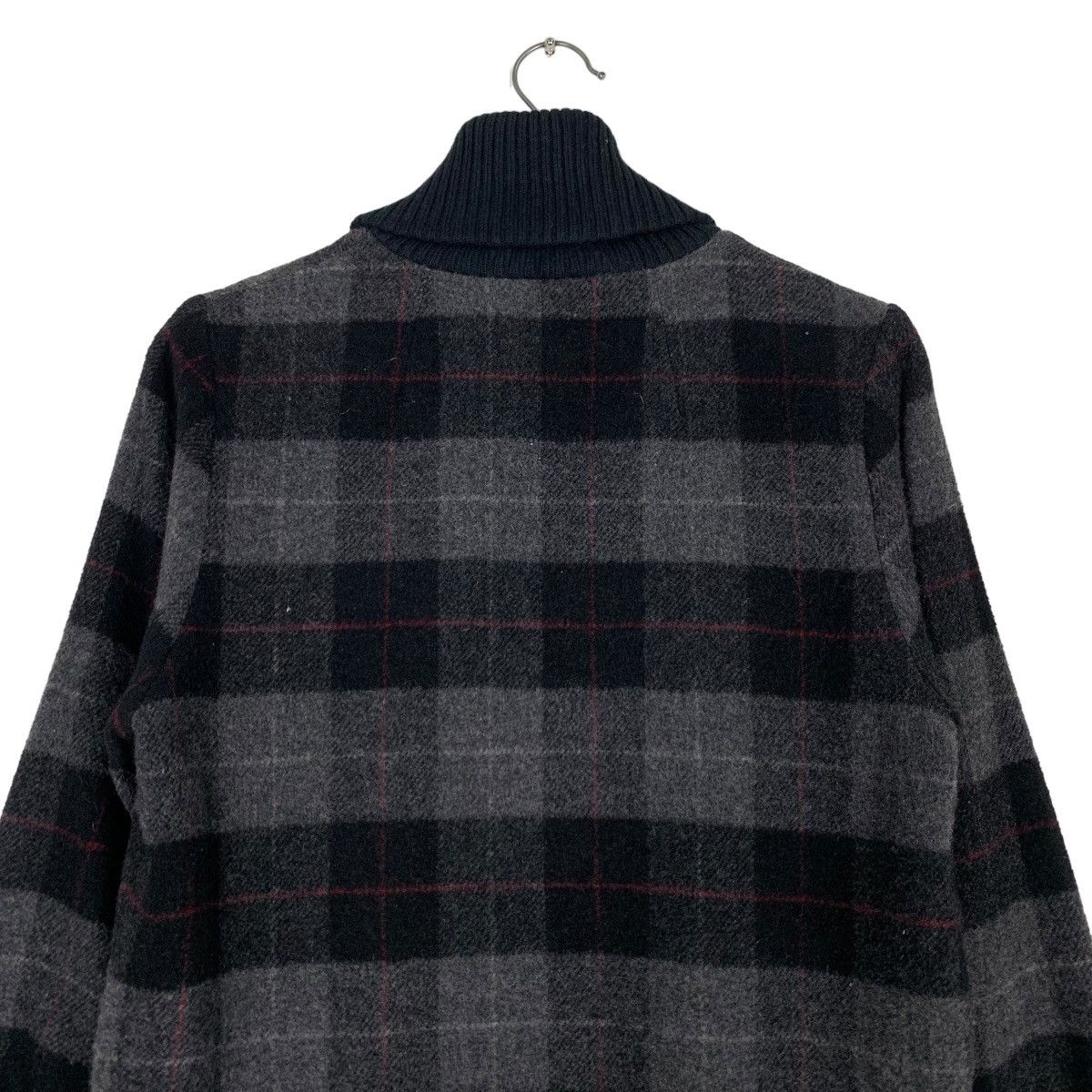 Japanese Brand NANHAITU GIGUE Checked Tartan Wool Jacket #0640-C30 Size US M / EU 48-50 / 2 - 8 Thumbnail
