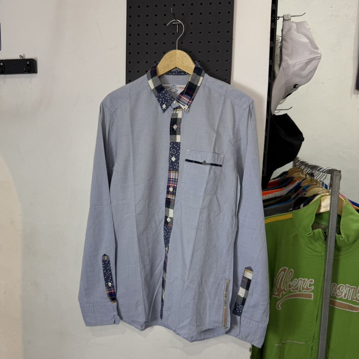 Japanese Brand Consumers guide patchwork button up shirt Size US M / EU 48-50 / 2 - 2 Thumbnail