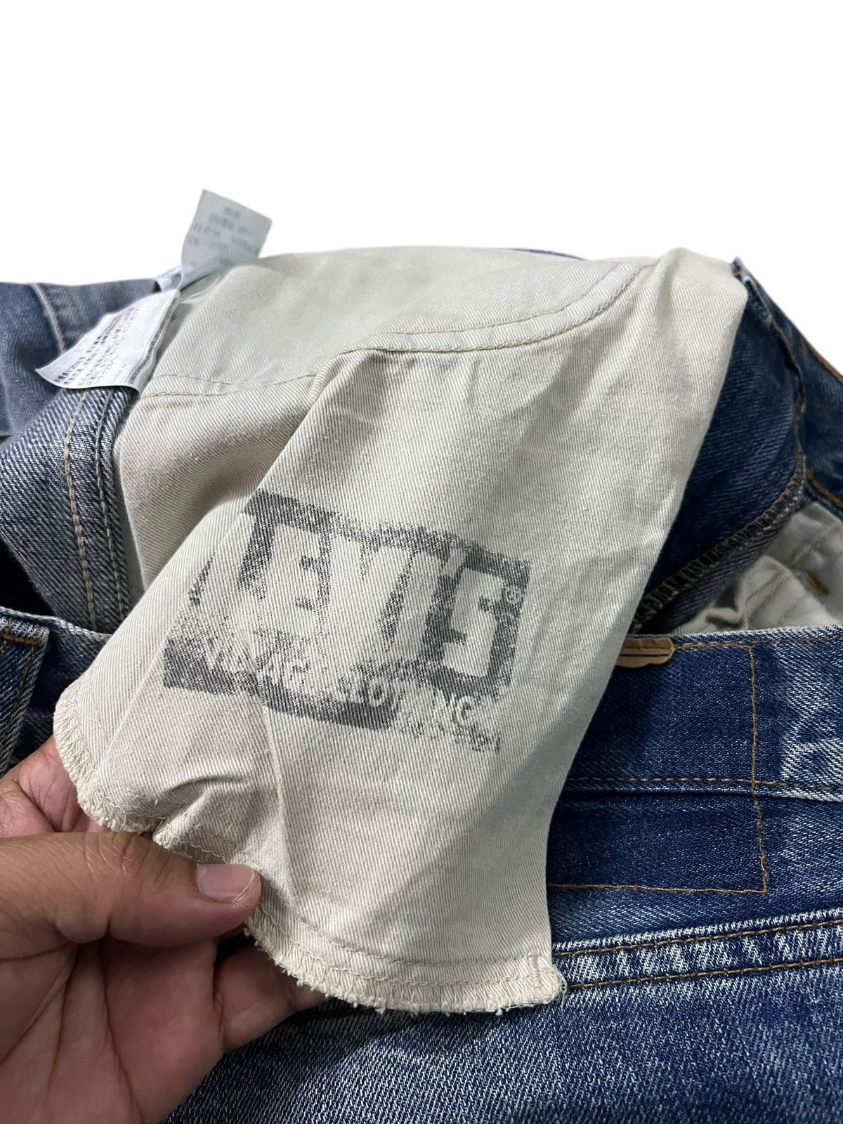 Levi's Vintage Levi’s 606 Big E Orange Tab Distress Jean Talon# Size US 34 / EU 50 - 21 Thumbnail