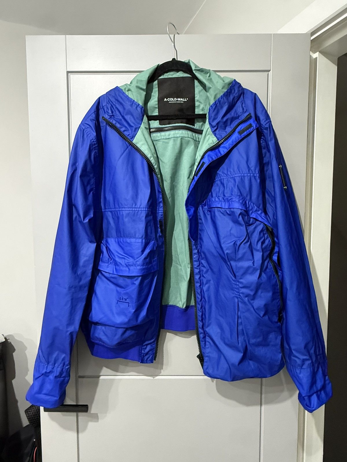 A-COLD-WALL- RARE Blue rain jacket LARGE