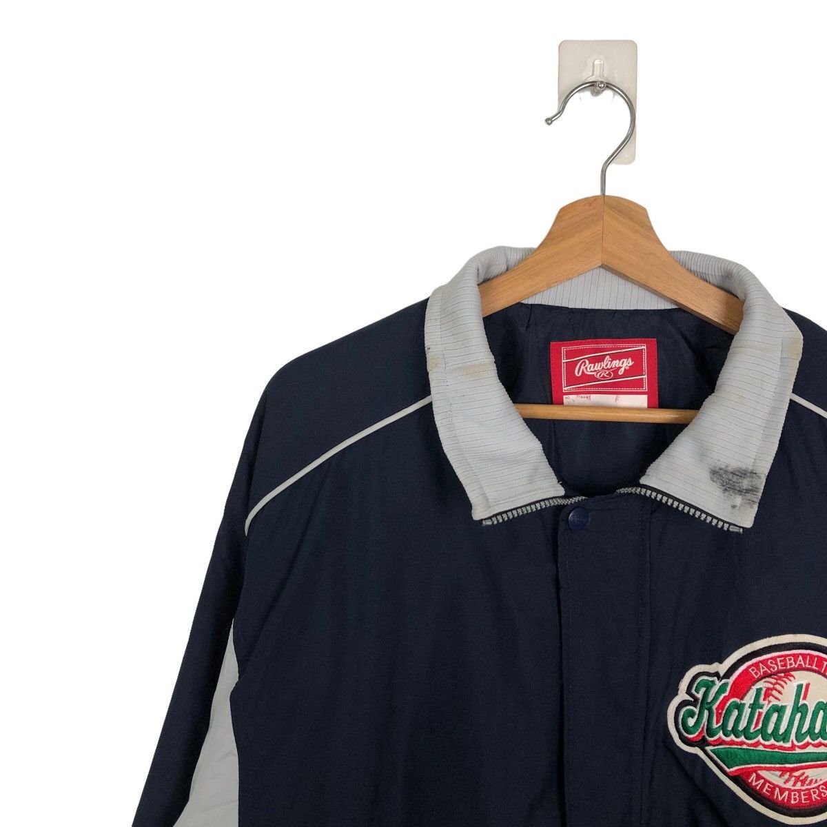 Japanese Brand VINTAGE BOMBER JACKET BASEBALL TEAM KATAHAMA BIG LOGO Size US M / EU 48-50 / 2 - 6 Thumbnail
