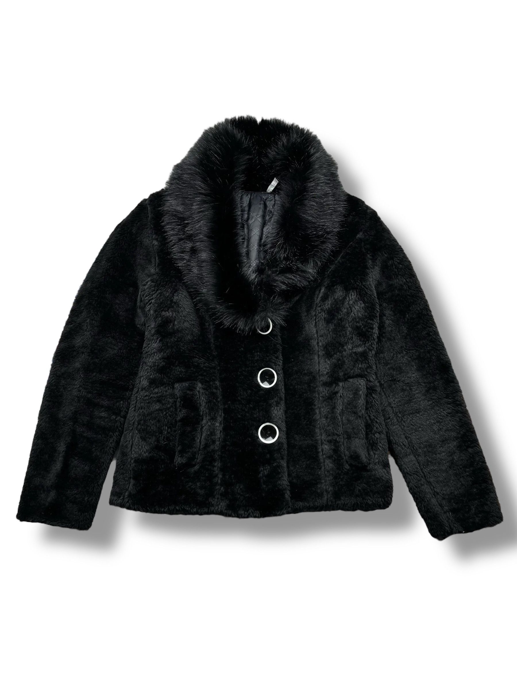 Vintage Y2K Faux Fur Jacket(V22) Size S / US 4 / IT 40 - 1 Thumbnail