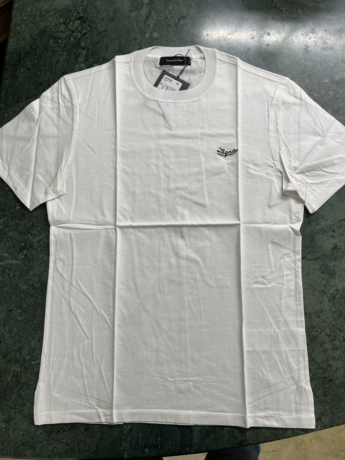 Ermenegildo Zegna Zegna embroidered logo tshirt Size US S / EU 44-46 / 1 - 2 Thumbnail