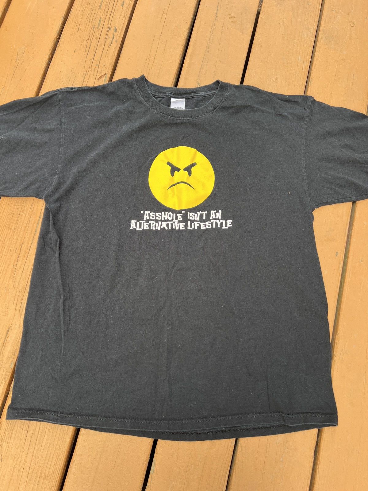 Anvil × Vintage Y2K Vintage “Asshole Isn’t an Alternate Lifestyle” Tee Size US XL / EU 56 / 4 - 1 Thumbnail
