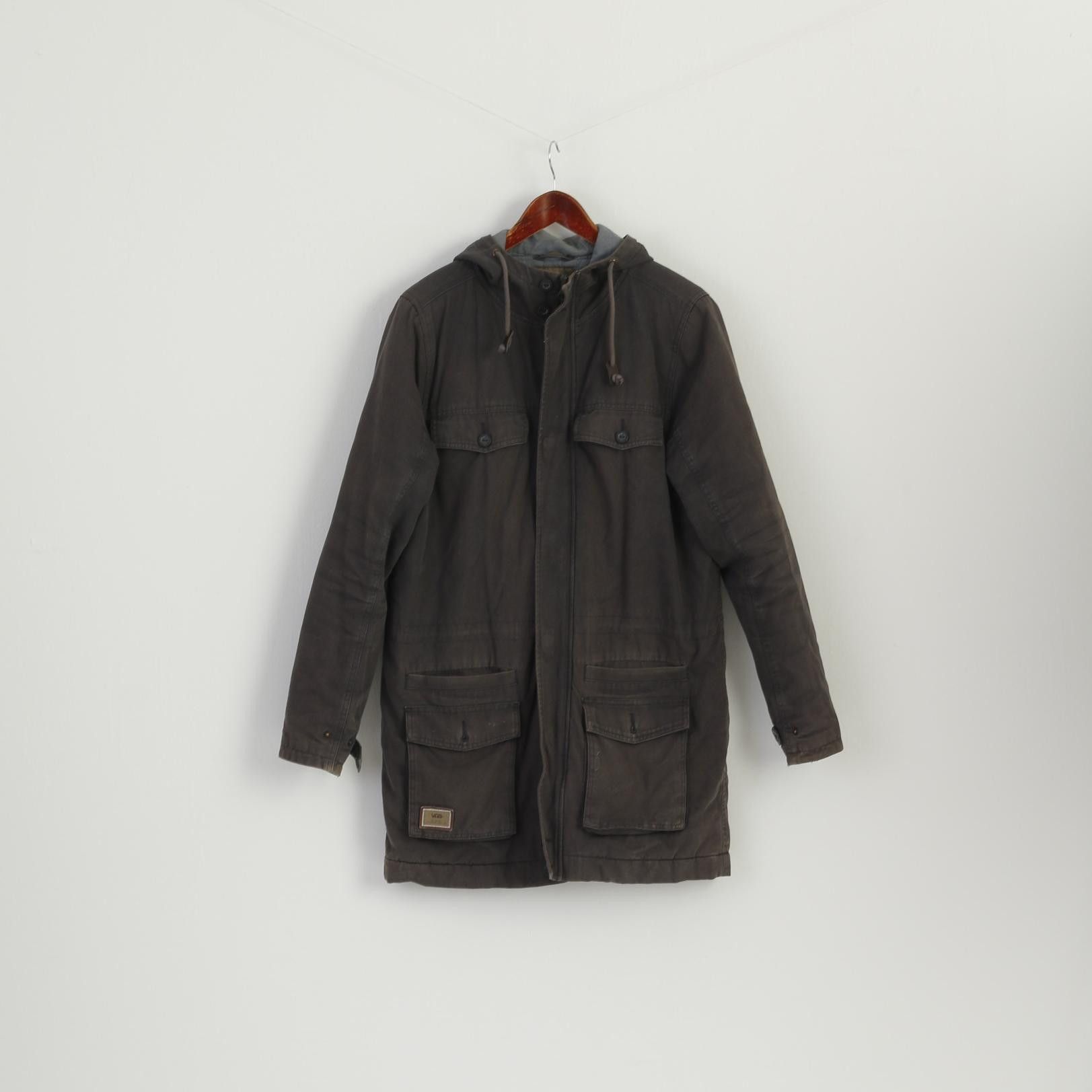 Vans × Vintage Vans Men S Jacket Khaki Cotton Jeans Vintage 2551 Size US S / EU 44-46 / 1 - 1 Thumbnail