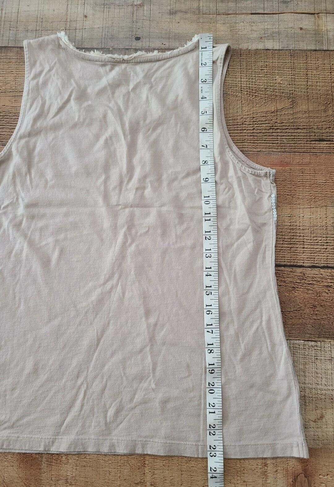 Chicos Chicos Tank Top Size 1 Beige Tan Sequin Striped Fringe Size XS / US 0-2 / IT 36-38 - 6 Thumbnail