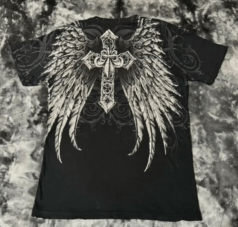Japanese Brand 2 Y2k New Affliction T-shirt American Vintage Size US S / EU 44-46 / 1 - 3 Thumbnail