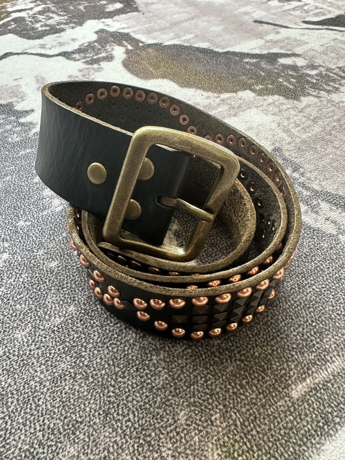 Tete Homme 2000's HALB by Tete Homme studded leather belt Size ONE SIZE - 8 Thumbnail