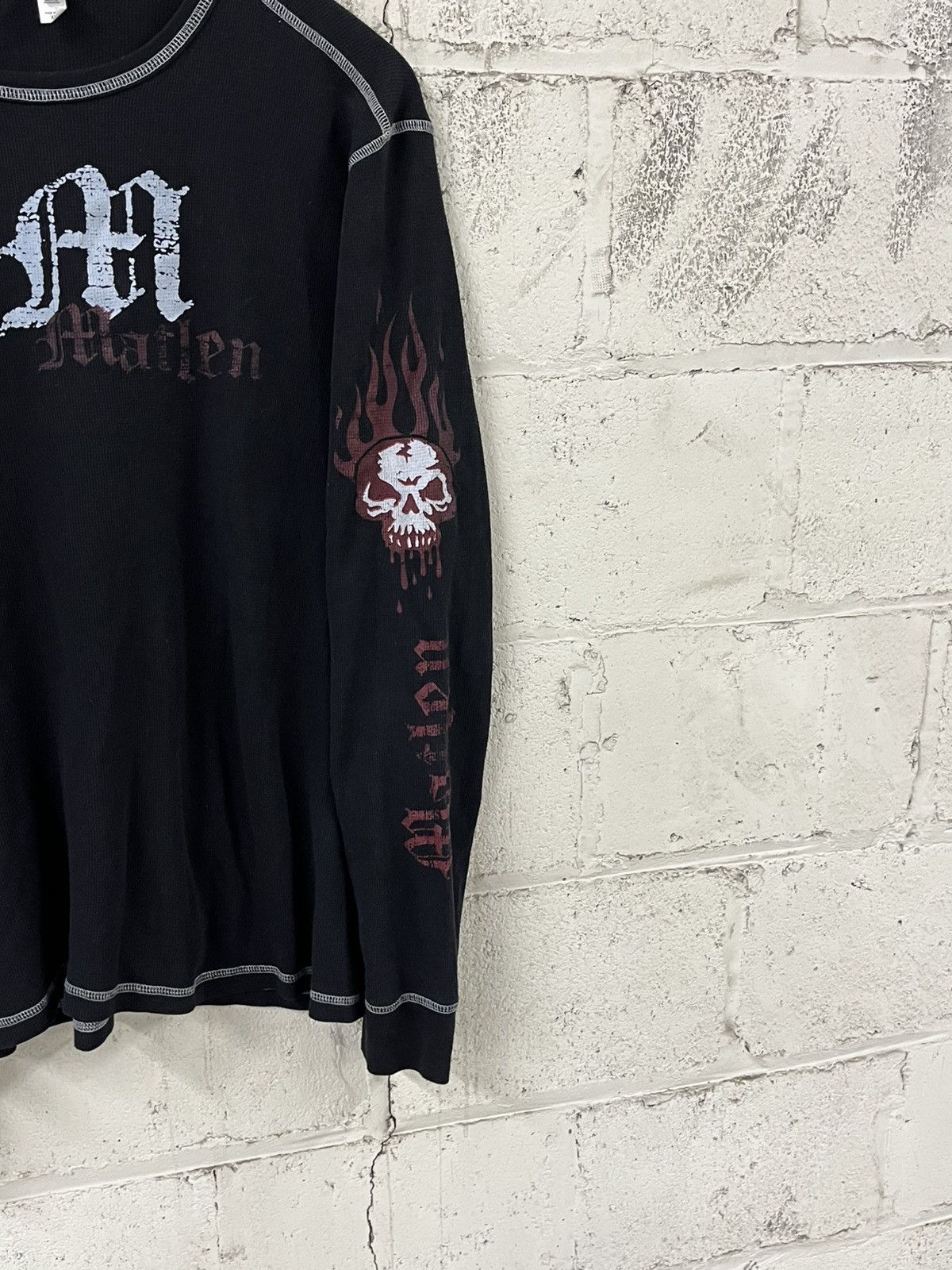 Affliction Y2k affliction style thermal grunge opium skater flames Size US XL / EU 56 / 4 - 3 Thumbnail