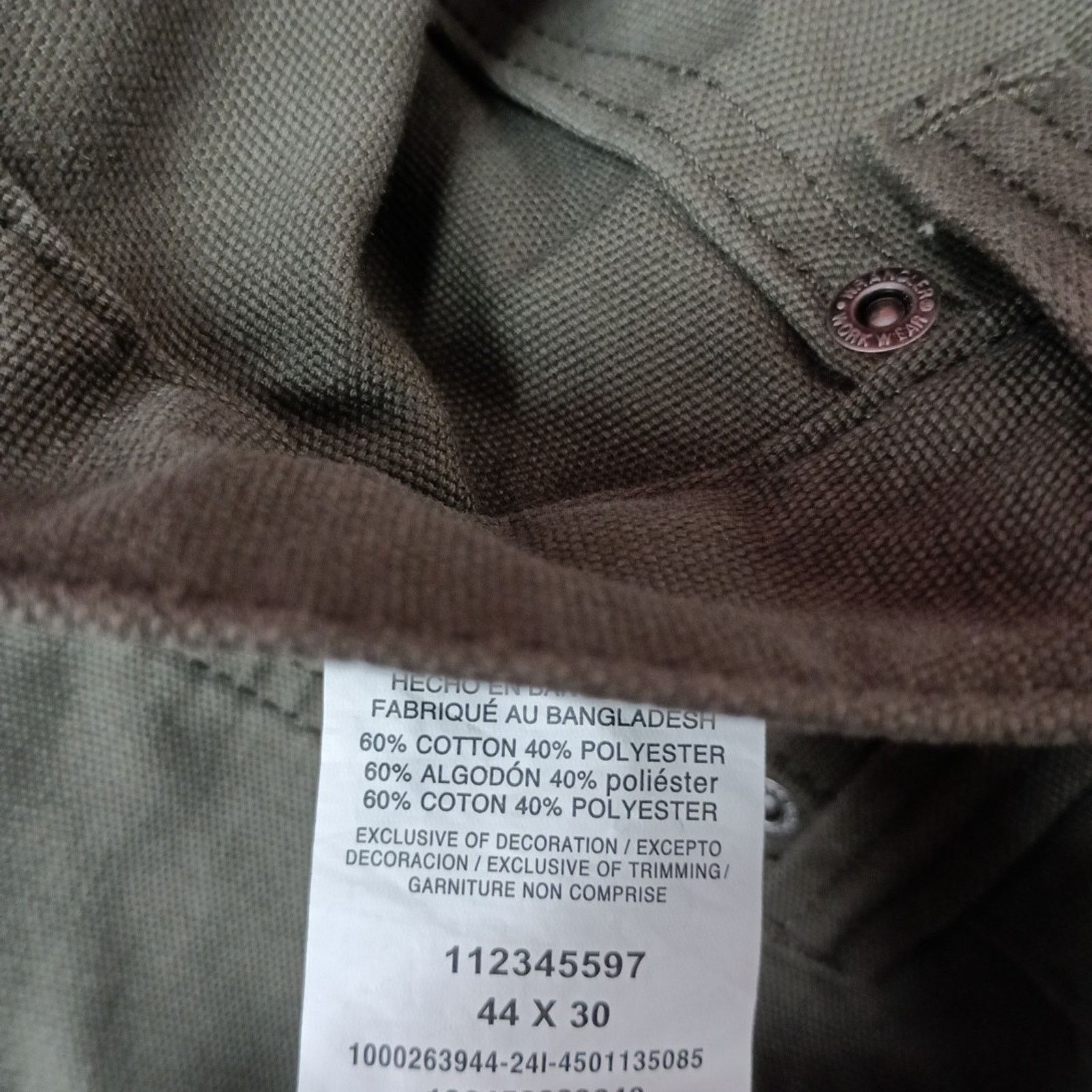 Wrangler Wrangler Workwear Carpenter Utility Pants Men's 44x30 Green Size US 44 / EU 60 - 5 Thumbnail