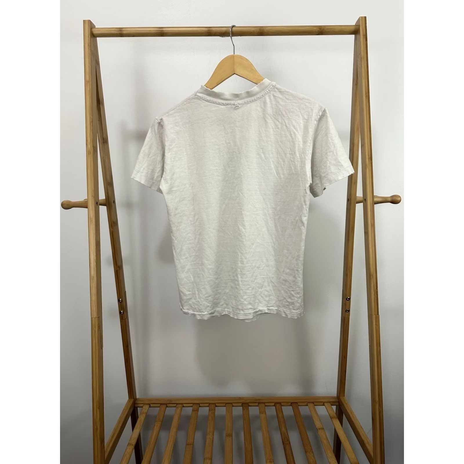 Hanes VTG 80s Hollywood Musicians Institute Hanes Beefy-T Shirt M White Mens Short Sleeve Cotton Thrashed Distressed Grunge Music Decade 80s Size US M / EU 48-50 / 2 - 2 Thumbnail