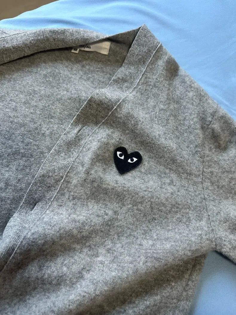 Comme des Garcons Comme Des Garcons Cashmere Cardigan with Classic Black Hea Size M / US 6-8 / IT 42-44 - 4 Thumbnail