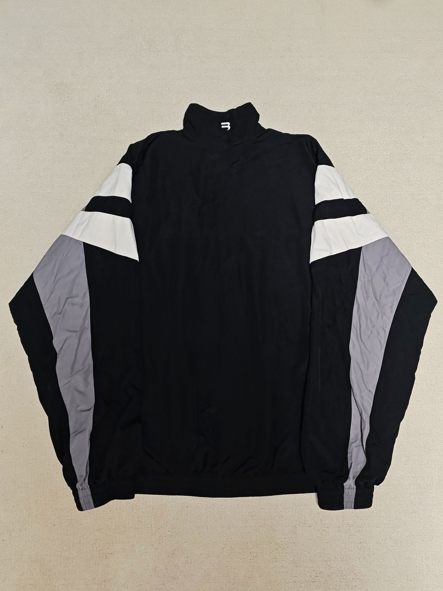 Balenciaga Balenciaga 22fw black and grey sporty B jacket 2501-Nextarr Size US S / EU 44-46 / 1 - 3 Thumbnail
