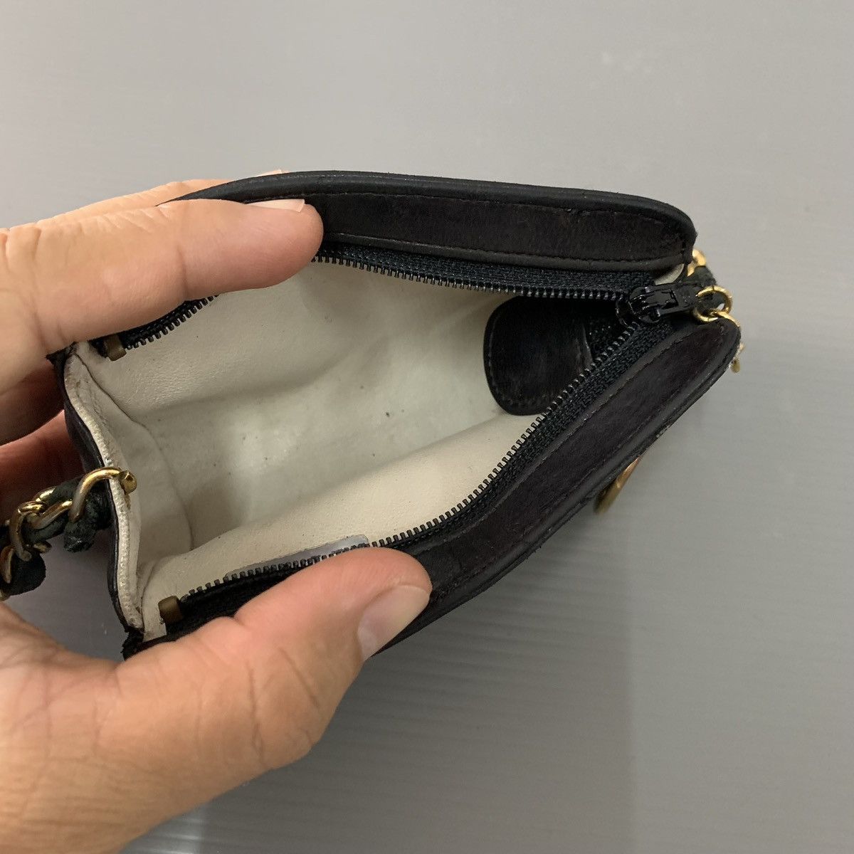 Chanel Chanel Vintage Black Mini Pochette Bag Size ONE SIZE - 15 Thumbnail