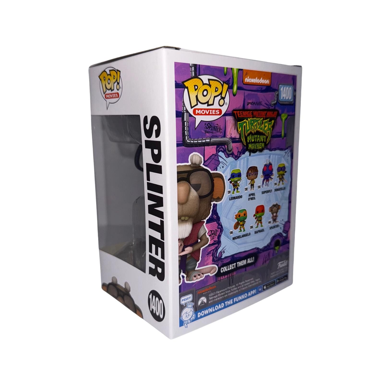 Other NIB Funko Pop! Movies TMNT Mutant Mayhem Splinter #1400 Size ONE SIZE - 2 Thumbnail