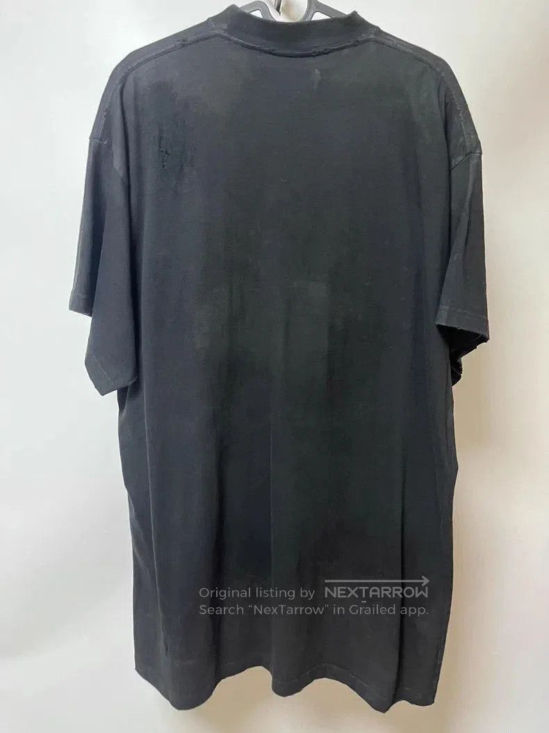 Balenciaga Balenciaga Black Distressed Short Sleeve. Size US XXL / EU 58 / 5 - 2 Thumbnail