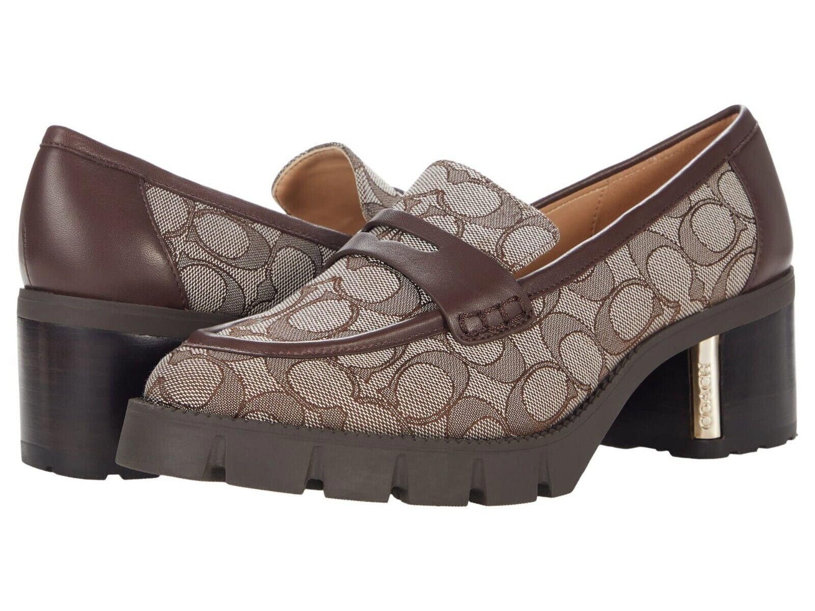 Coach Womens Coach Cora Loafer Signature Logo Jacquard 8.5 B NEW Size US 8.5 / IT 38.5 - 1 Thumbnail