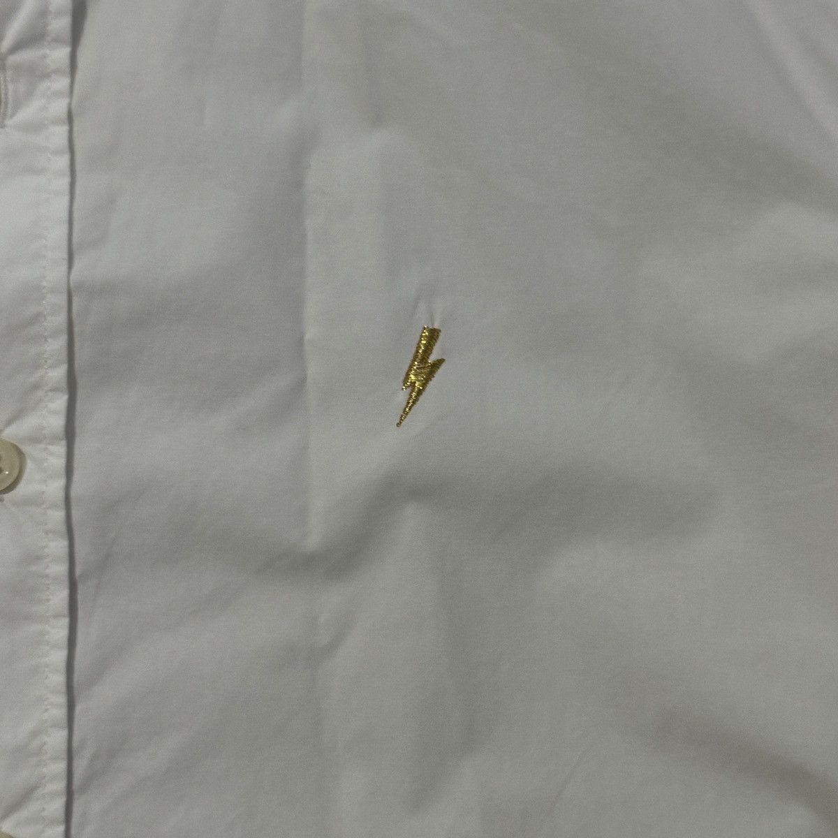 Neil Barrett DESIGNER NEIL BARRETT WHITE BUTTON UPS SHIRT Size US S / EU 44-46 / 1 - 7 Thumbnail