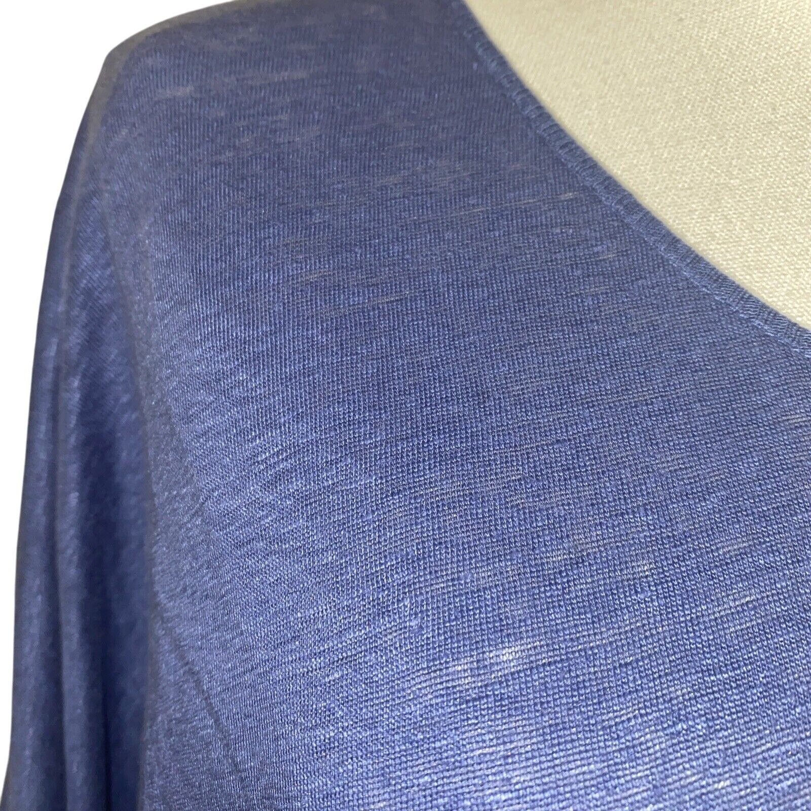 Eileen Fisher EILEEN FISHER Top Size XS Blue Womens 3/4 Sleeve Oversized Size XS / US 0-2 / IT 36-38 - 2 Thumbnail