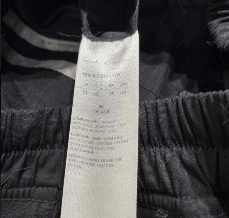 Rick Owens Performa Knee Padded Leather Biker Trousers Size US 38 / EU 54 - 9 Thumbnail