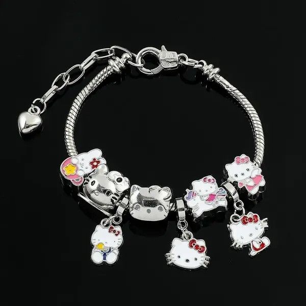 Jewelry × Vintage Kitty Charms Bracelet Size ONE SIZE - 1 Thumbnail
