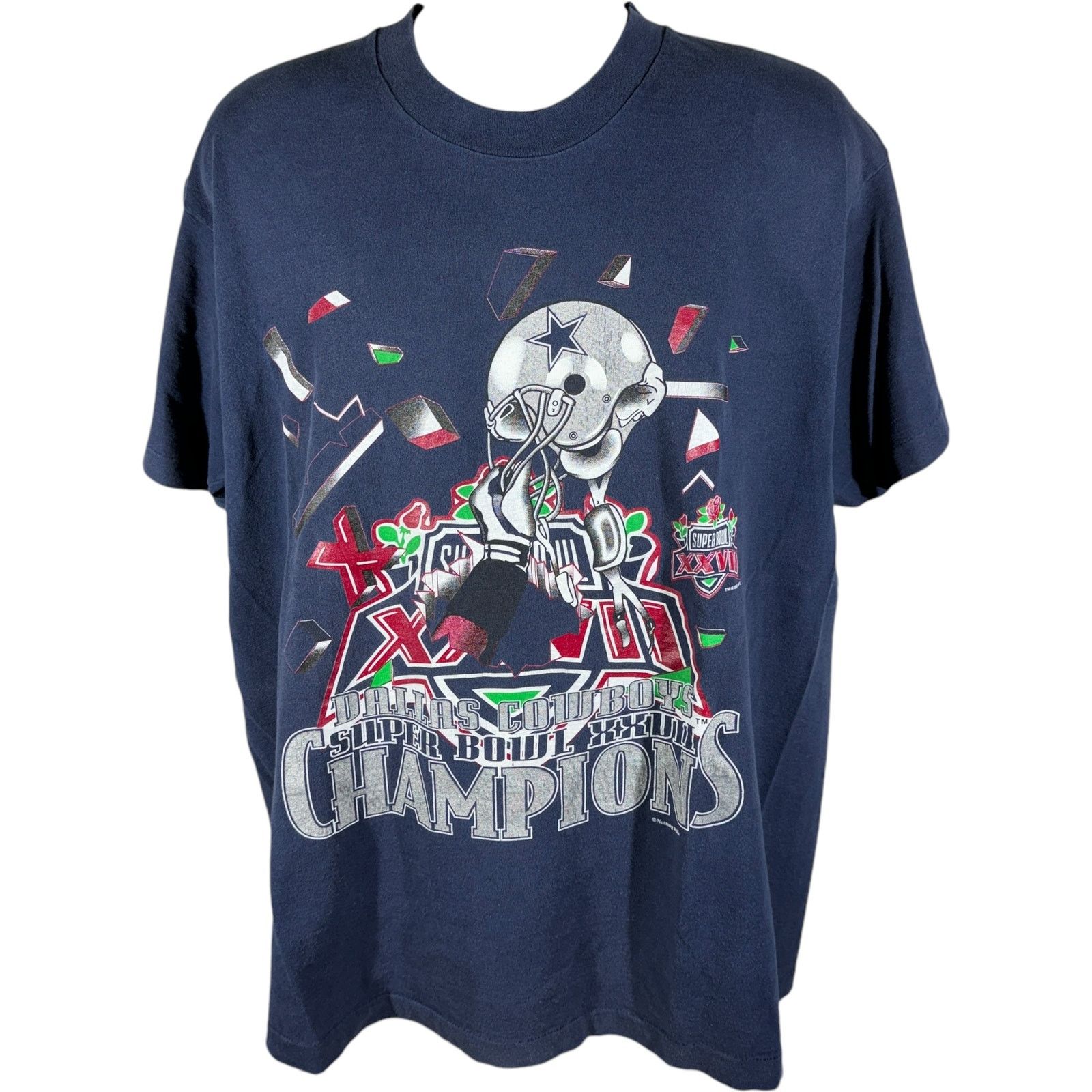 Nutmeg Vintage Dallas Cowboys Super Bowl XXVII Champions Tee Size US XL / EU 56 / 4 - 1 Thumbnail