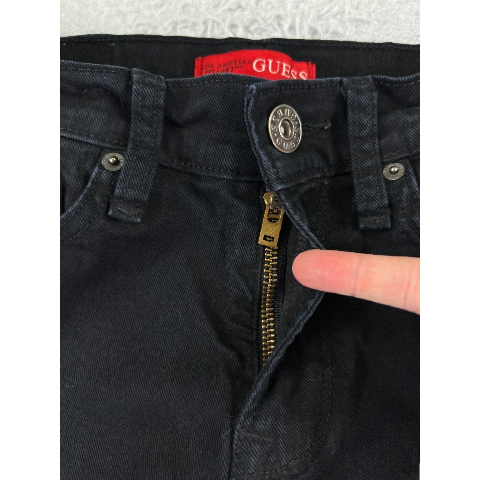 Guess GUESS Jeans Men 28 Black Denim Lincoln Slim Straight 28x30 Cotton Blend 5-Pocket Design Size US 28 / EU 44 - 5 Thumbnail