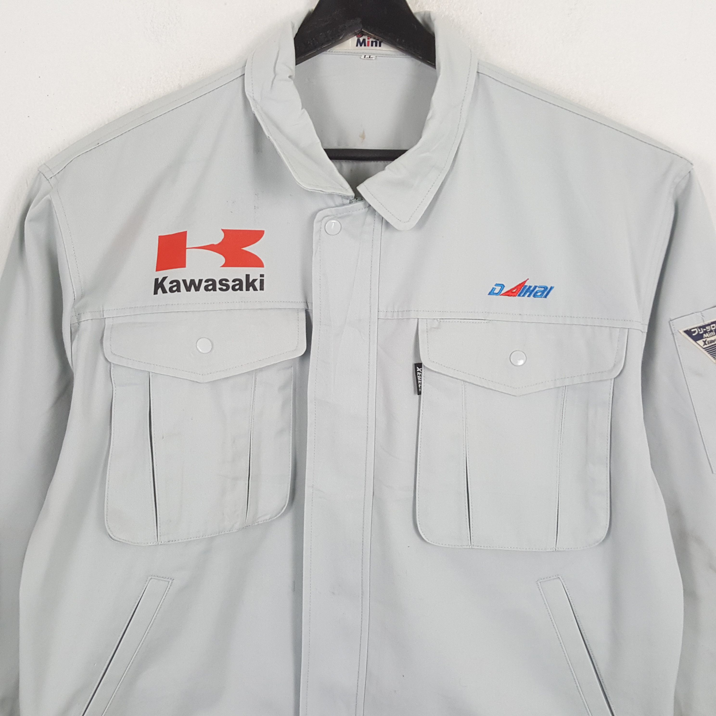 Japanese Brand × Vintage KAWASAKI Japanese Workwear Custom Art Jacket Size US L / EU 52-54 / 3 - 4 Thumbnail