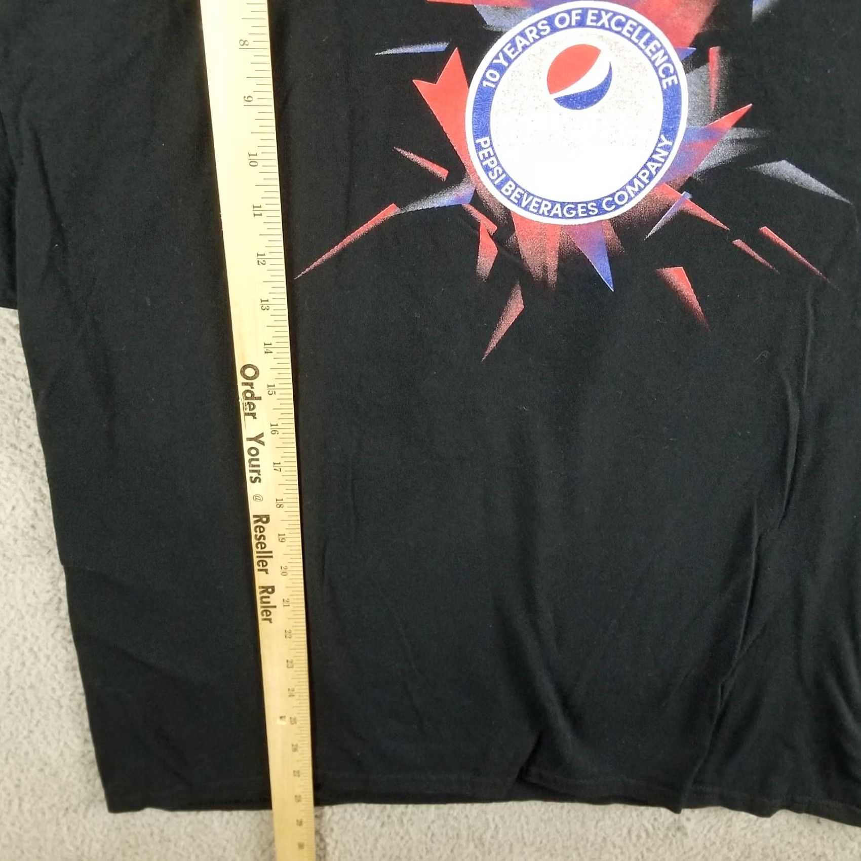 Vintage Pepsi Shirt Adult XL Black Logo Double-Sided 90s Promo Short Sleeve Crew Neck Men T-Shirt Size US XL / EU 56 / 4 - 5 Thumbnail