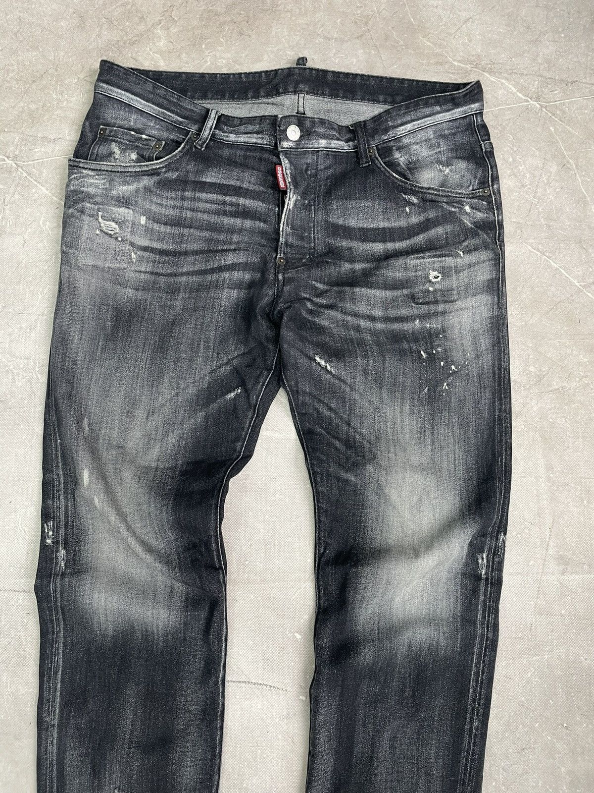 Dsquared2 Dsquared2 Stretch Jeans Distressed Black Pants Size US 34 / EU 50 - 2 Thumbnail
