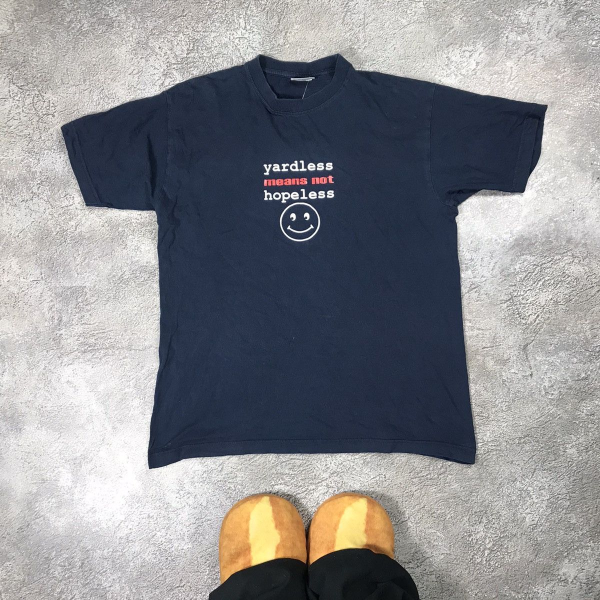 Vintage Vintage Y2K Sun Faded Graphic Tee Smiley Face Skate Slim M Size US M / EU 48-50 / 2 - 2 Thumbnail
