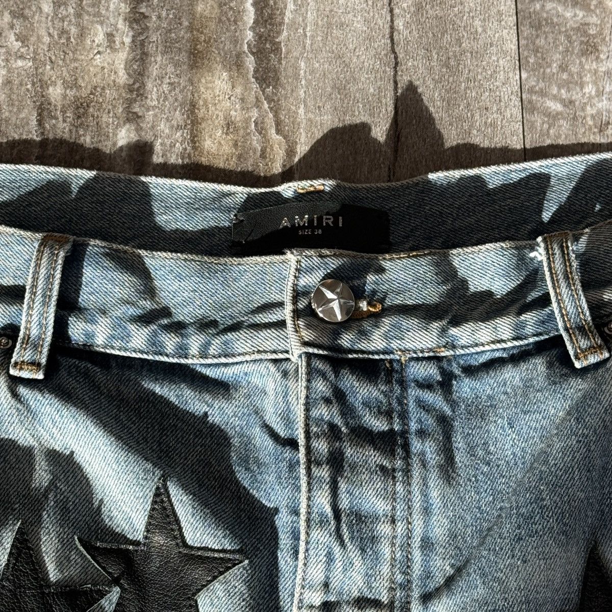 Amiri amiri flooded star patch jeans Size US 38 / EU 54 - 4 Thumbnail