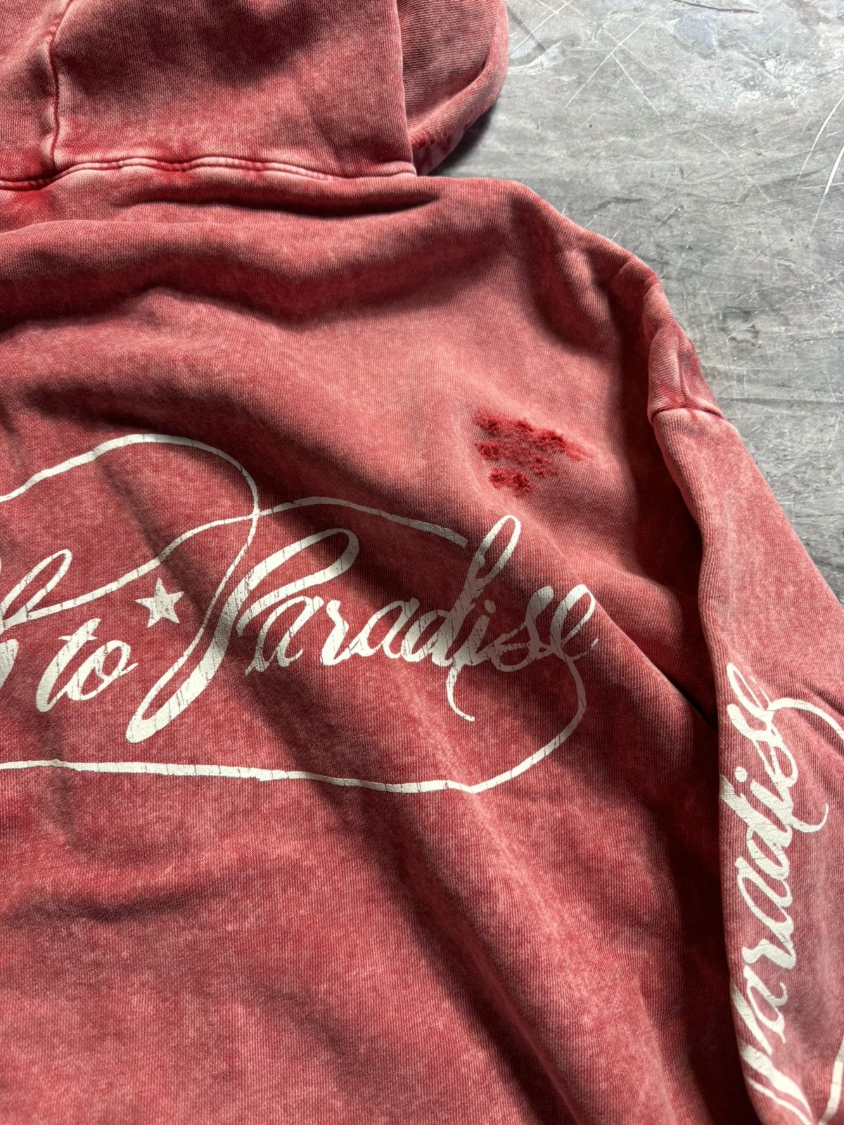 HELLSTAR HELLSTAR Capsule 11 Zip Up Path to Paradise Hoodie in Red Size US XXL / EU 58 / 5 - 9 Thumbnail