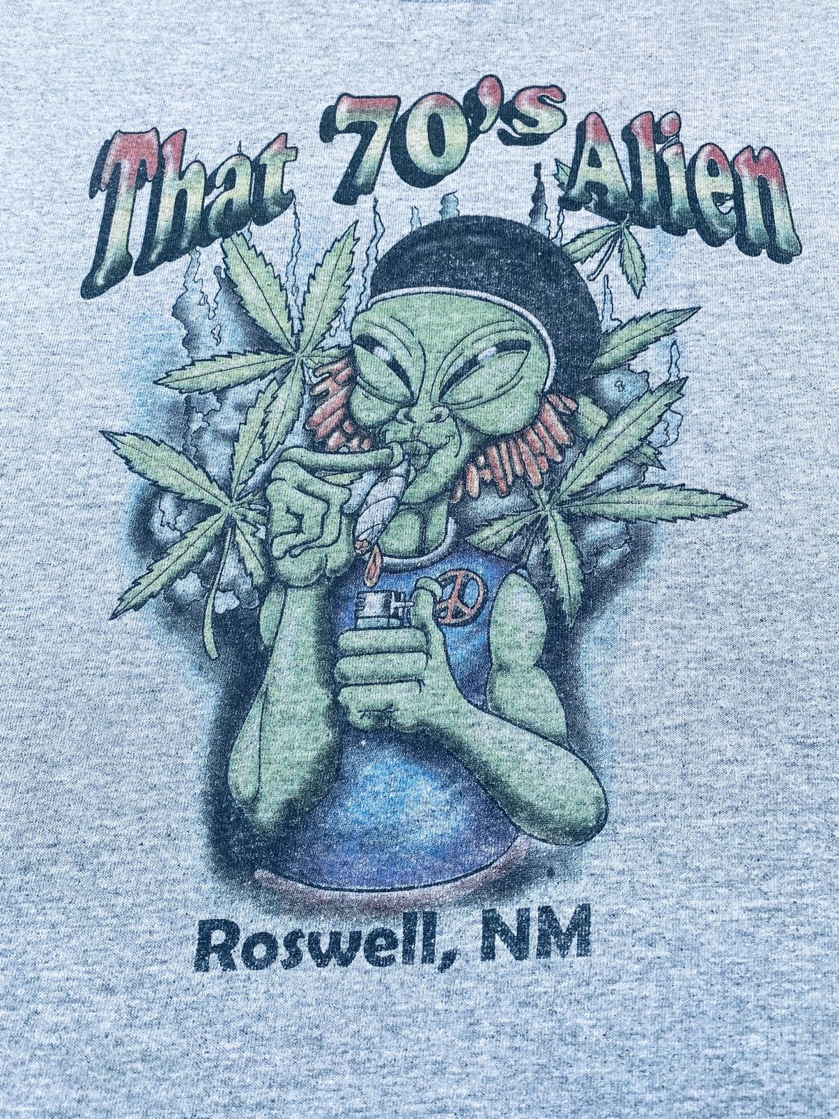 Vintage Vintage Alien Roswell Thrashed Long Sleeve Size US XL / EU 56 / 4 - 3 Thumbnail