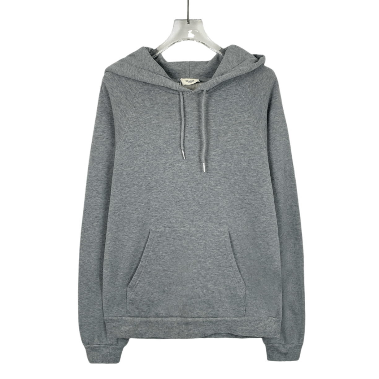 Celine Celine Logo Print Hooded Drawstring Sweatshirt (Size XS) Size XS / US 0-2 / IT 36-38 - 1 Thumbnail