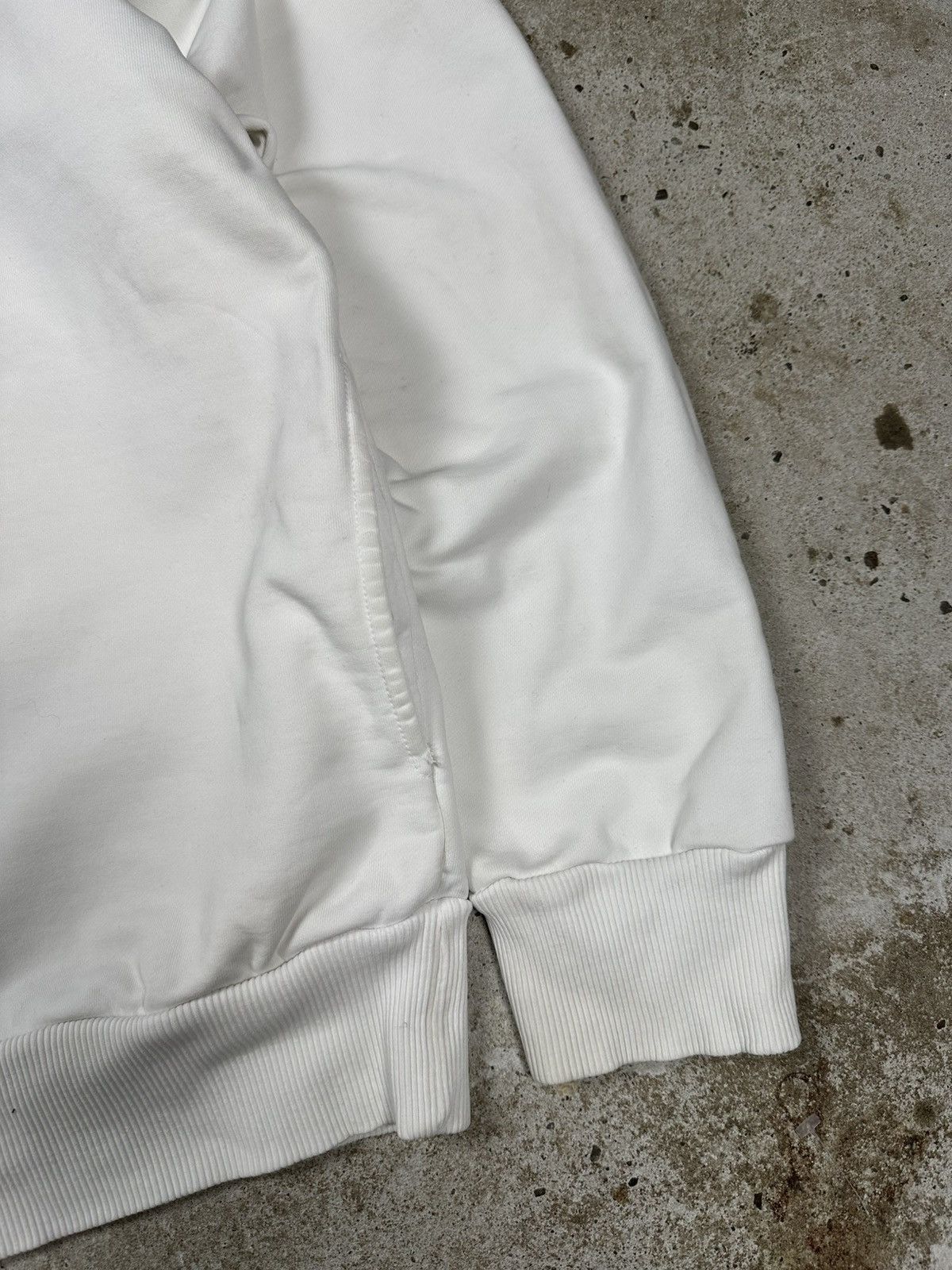 Diesel × Vintage Vintage Y2K Diesel Hybrid Logo White Boxy Hoodie Sweatshirt Size US L / EU 52-54 / 3 - 4 Thumbnail