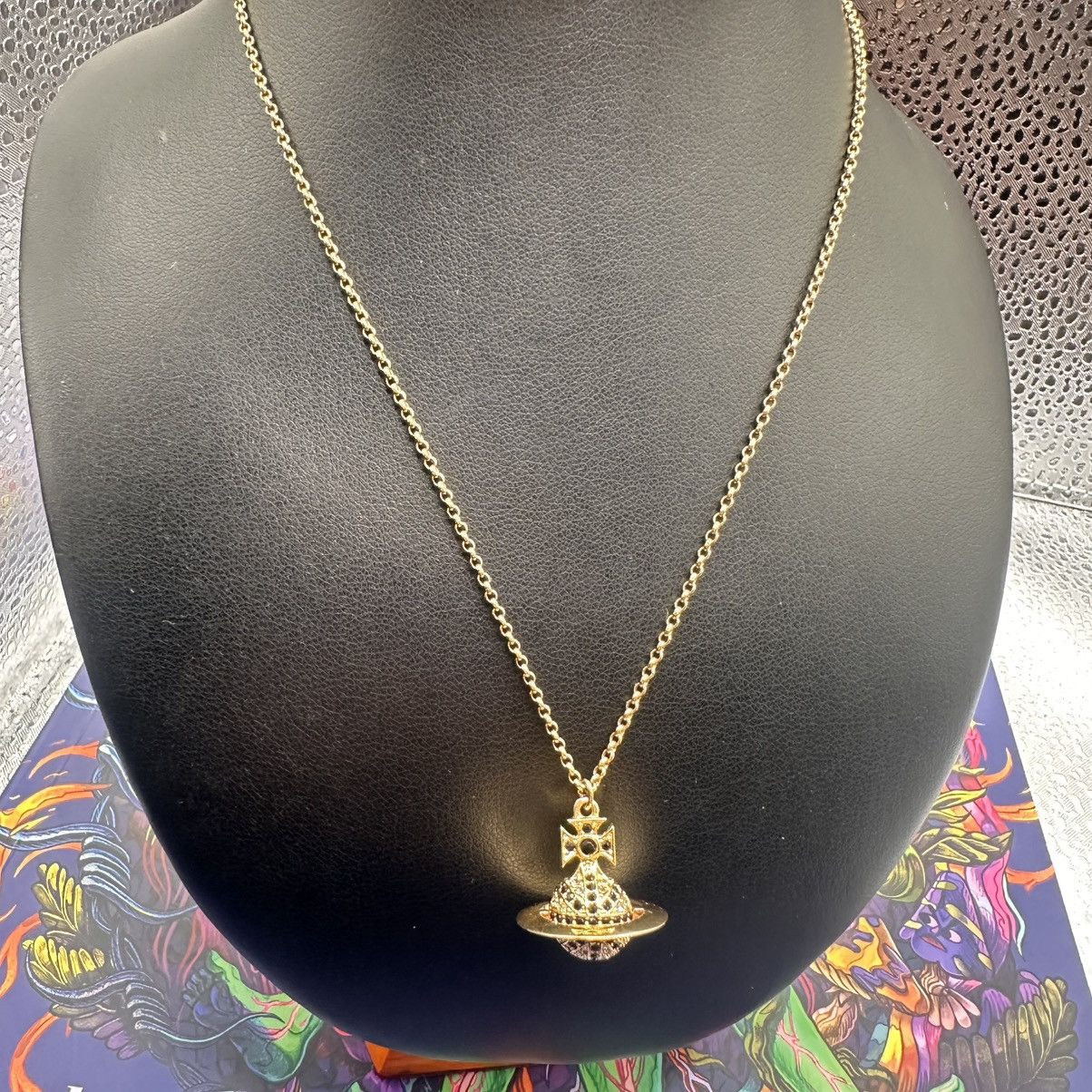 Vivienne Westwood Vivienne Westwood RARE Gold Black Cristals 3D orb Size ONE SIZE - 3 Thumbnail