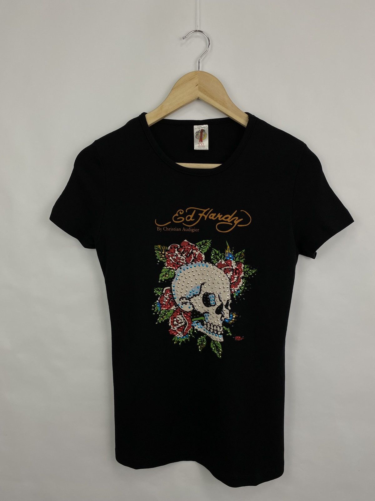 Ed Hardy 🇺🇸 Vintage Ed Hardy Christian Audigier Y2K T-Shirt Rare Size M / US 6-8 / IT 42-44 - 2 Thumbnail