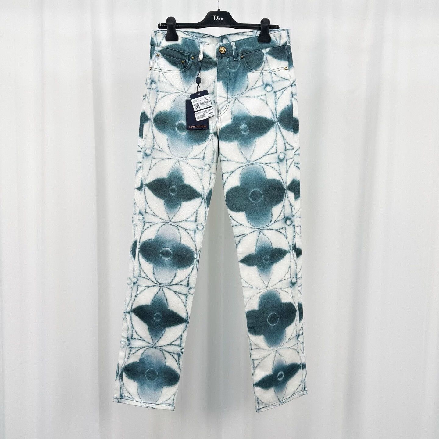Louis Vuitton louis vuitton watercolor patterned denim pants Size US 30 / EU 46 - 1 Thumbnail